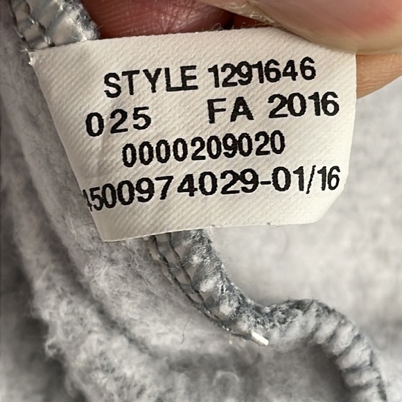 Under Armour Brand Spell Out Hoodie Sweatshirt Full Zip Gray Fleece Lined - Picture 11 of 13